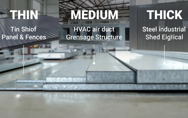 تفاوت ضخامت ورق گالوانیزه در کاربردهای مختلف