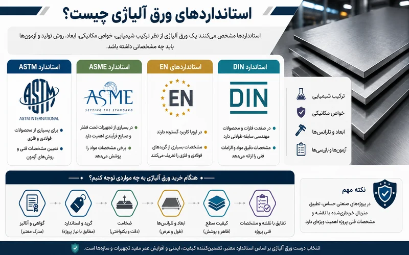 استانداردهای ورق آلیاژی