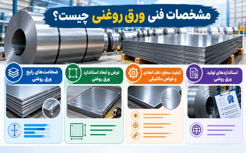 مشخصات فنی ورق روغنی