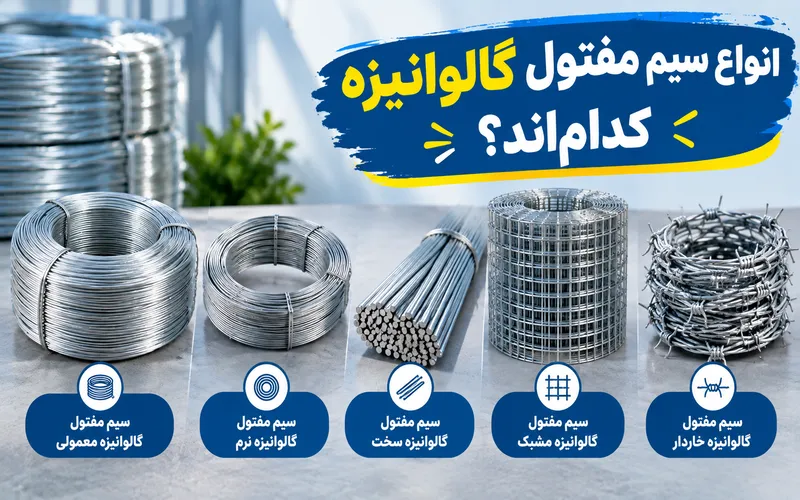انواع سیم مفتول گالوانیزه
