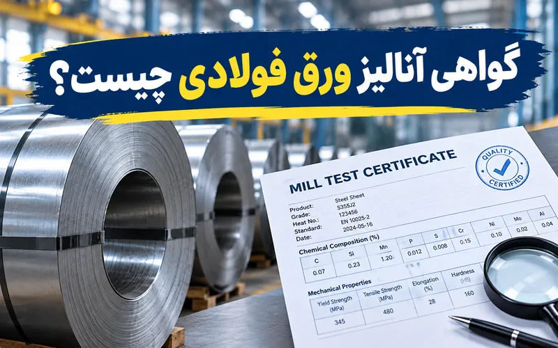 گواهی آنالیز ورق فولادی
